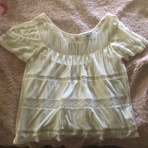 American Eagle creamy white colored top.